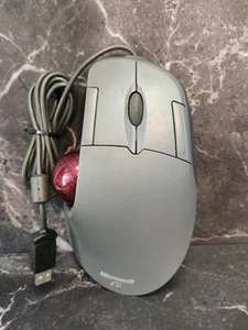 Microsoft Trackball Optical 1.0 Mouse X08-70386 Wired USB PS2/USB Tested Working - Picture 1 of 7