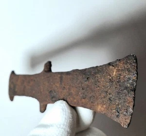 Ancient Scythian Warrior's Ritual Burial Votive 5" Iron Axe c. 600 BC to 400 BC - Picture 1 of 14