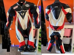 DIANESE TD-AIR R MUGELLO 1-PIECE LEATHER SUIT Small Size Women's - Picture 1 of 13