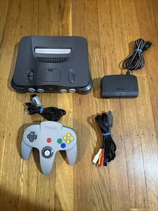 Vintage Nintendo 64 N64 System Spielkonsole Controller OEM AV Power FUNKTIONIERT sauber - Bild 1 von 14