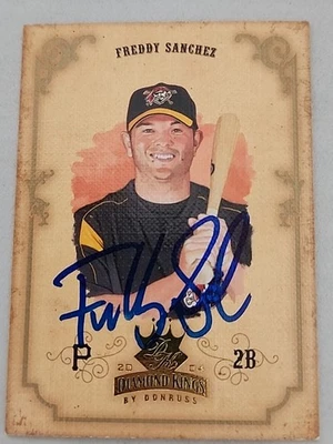 Freddy Sanchez Signed 2004 Donruss Diamond Kings - #133 - Image 1 of 2