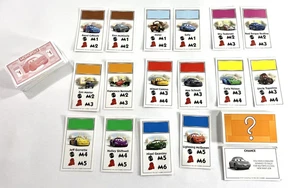 Tarjetas de repuesto Monopoly 2011 Disney Pixar Cars propiedad, dinero y oportunidad - Imagen 1 de 6