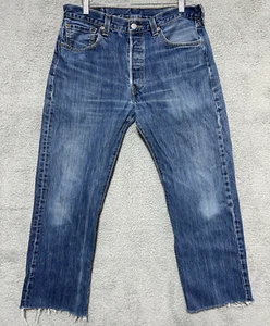 Vintage Levi’s 501 Jeans Men’s Size 34X32 Actual 34X26 Grunge Distressed - Picture 1 of 14