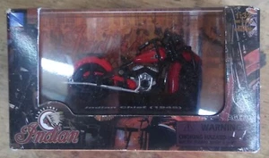 Small scale 1945 Indian Chief flathead red  New-Ray   cool very detailed replica - Picture 1 of 6