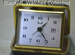"Modern"" seltener Vintage um 1969 japanischer Reisedatum Kalender Wecker" - Bild 1 von 11