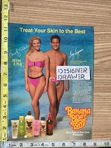 Greg Louganis para Banana Boat Cosmetics 1989 anuncio impreso vintage - Imagen 1 de 1