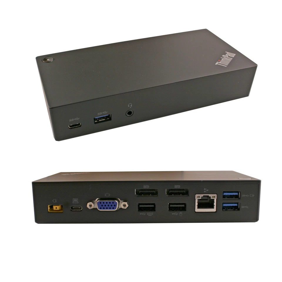 Lenovo Thinkpad L390 USB-C Dock 40A9 USB3.0  + 90W Netzteil + USB-C Kabel - Bild 1 von 1