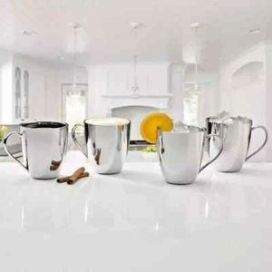 Mikasa Double Wall Stainless Steel Mugs, 20 oz, Set of 4 - FREE SHIPPING - Picture 1 of 2