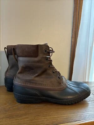 Sorel Botas Para Hombres Talla 13 Marrón CHEYANNE Pato Botas Impermeable Lluvia NM2575-259 Foto 1 de 4