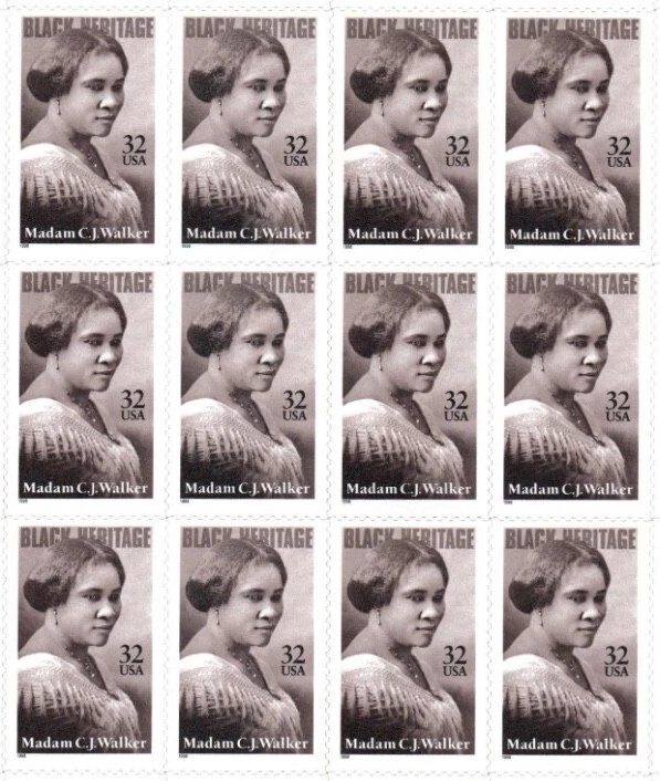 United States 32¢ Madam C.J. Walker Postage Stamp #3181 Pack of 100 - Image 1 of 1