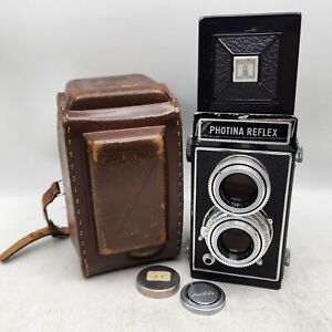 Vintage Photavit Photina Reflex 6x6 120 TLR Camera w/ Steinheil Cassar 75mm F3.5