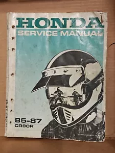 85-87 Honda CR80R OEM Official Factory Shop Service Manual - Picture 1 of 4