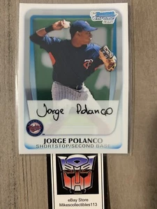 JORGE POLANCO 2011 1st Bowman Chrome Prospects RC BCP159 Twins ROOKIE Card - Picture 1 of 3