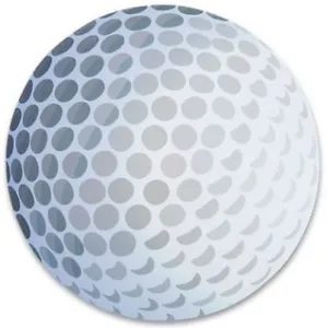 GOLF BALL - Magnet Magnetic Golfball Sports Car Decal - Picture 1 of 1
