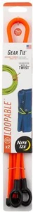 Nite Ize 2-Pack Gear Tie Loopable Twist Tie, 24" - Bright Orange