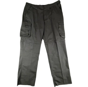 NWT BSA Boy Scouts of America Canvas Zip Off Pants Mens 44 Green Cargo Utility - Picture 1 of 15