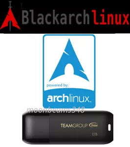 BlackArch Linux 2023.04.01 Bootable Live 32 Gb USB 3.2 Test penetracyjny 64 Bt - Zdjęcie 1 z 7