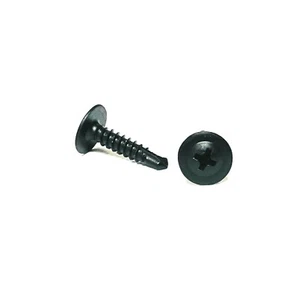 100 tornillos #8 x 3/4"" Phillips MOD cabeza de armadura hoja de metal negra autogolpe - Imagen 1 de 1
