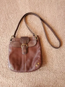 Fossil Brown Leather Crossbody Handbag - Picture 1 of 8