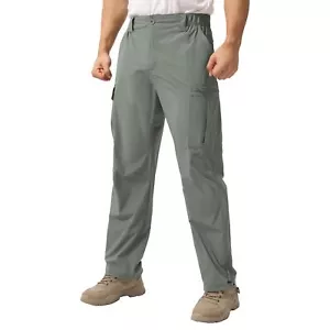 Hiking Pants Men Lightweight Mens Travel Pants Quick Dry Cargo Pants for Men ... - Picture 1 of 6