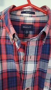 GANT Herren Hemd MEDIUM Regular Fit Navy, Rot, Weiß Kariert - Bild 1 von 6