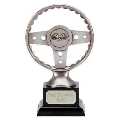EXE-ENGRAVING Lenkrad Fahnen Auszeichnung Motorsport Motocross Bike Trophy GRATIS Gravur