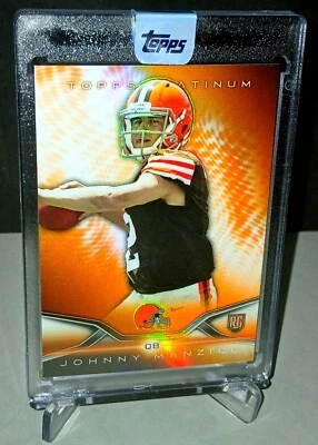 🔥JOHNNY MANZIEL🔥2014 Topps Platinum SP ORANGE REFRACTOR Rookie RC #126 Browns - Image 1 of 2