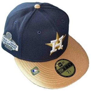 New Era Houston Astros 59Fifty Gorra Ajustada 2022 Serie Mundial Parche Lateral 7 3/8 - Imagen 1 de 7