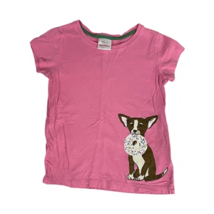 Hanna Andersson Pink Dog Graphic T-Shirt size 8 - Picture 1 of 8