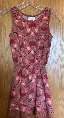 Matilda Jane 435 Girls Floral Dress Rust Size 8 NWT - Image 1 of 4