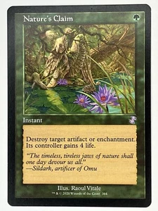 Nature's Claim NM Time Spiral: Remastered 364 MTG Magic: The Gathering Regular - Picture 1 of 6