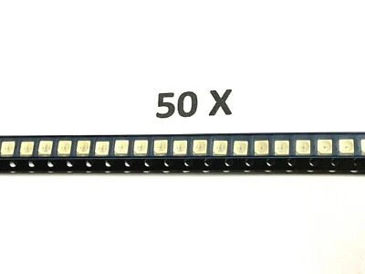 LED super Rot, PLCC2, 628nm, 120°, 10mA, 2,3V, TLMK3104-GS08, VISHAY, 50 Stück - Bild 1 von 4