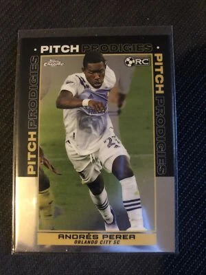 2021 Topps Chrome MLS - Pitch Prodigies - Rookie - #179 Andres Perea, Orlando RC - Image 1 of 2