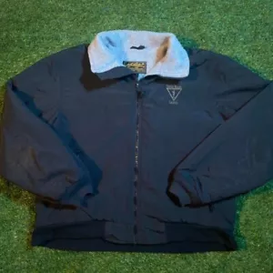 Vintage Eddie Bauer legend full zip up fleece lined black windbreaker jacket - Picture 1 of 5