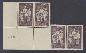 FRANCE  "FAMILY OF WAR, 2 PAIRS"  SC#B6159 MNH CV$+   (FR345) - Picture 1 of 1