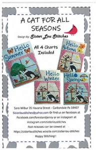 A Cat For All Seasons~Sister Lou Stitches - Picture 1 of 1