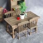 Wooden Dining Table Doll House Decoration Simulation chair Table Furniture Toys