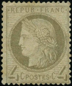 Frankreich 1871 Briefmarken endgültig postfrisch Mi 47 CV 198,00 $ 171230025 - Bild 1 von 1