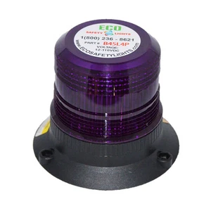 B2L120 110V 120V LED VIOLETA SIN PARPADEO CONSTANTE ADVERTENCIA LUZ BALIZA MEDIA - Imagen 1 de 7