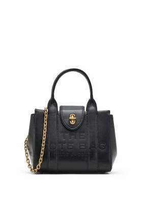 Bolso Bandolera Marc Jacobs The Mini Turnlock Cuero de Becerro en Negro Foto 1 de 4