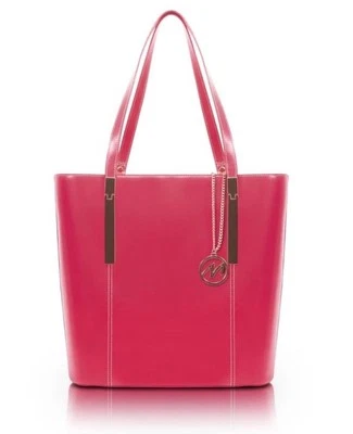 McKlein CRISTINA Fuchsia Genuine Leather Tote with Tablet Pocket Large (97543) - Image 1 of 3