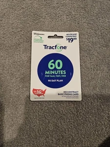 Tracfone 60 Minutes for talk, text, or web - 90 day plan - Picture 1 of 2