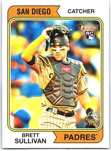 2023 Topps Heritage #690 Brett Sullivan RC Rookie San Diego Padres - Picture 1 of 2