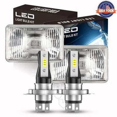 For Freightliner MT-35 MT-45 MT-55 Step Van DOT 5x7" 7x6 LED Headlight Hi Lo DRL Foto 1 de 4