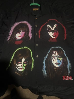 KISS Solo Faces Dragonfly Shirt Men LARGE   - Image 1 of 4