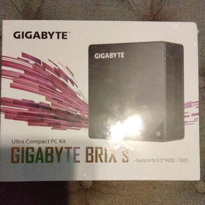 NEW AND SEALED Gigabyte BRIX S Ultra Compact PC Kit Supports 2.5" HDD/SSD - Image 1 of 4