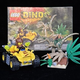 LEGO 5882 Dino: Ambush Attack 100% Complete with Minfigs and Instr - no box