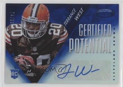 2014 Certified Potential Mirror Signatures Blue /99 Terrance West Rookie Auto RC - Image 1 of 2