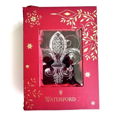 Waterford Fleur De Lys 2016 adorno de cristal percha en caja Eslovenia 40015625 Foto 1 de 4