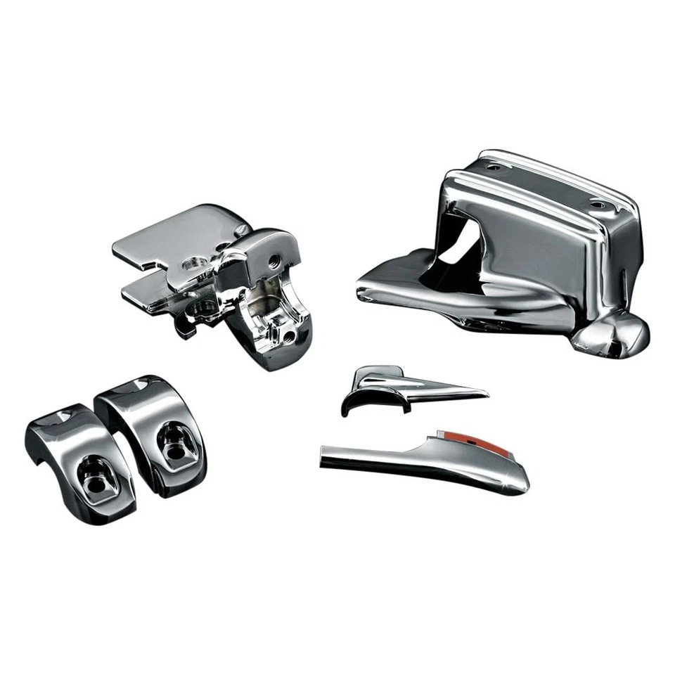 For Harley-Davidson Road King 08-13 Chrome Brake & Clutch Control Dress-Up Kit - Изображение 1 из 2